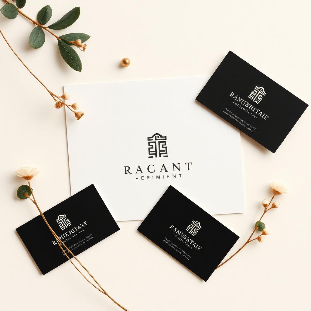 Projektbranding mit Logo und Karten