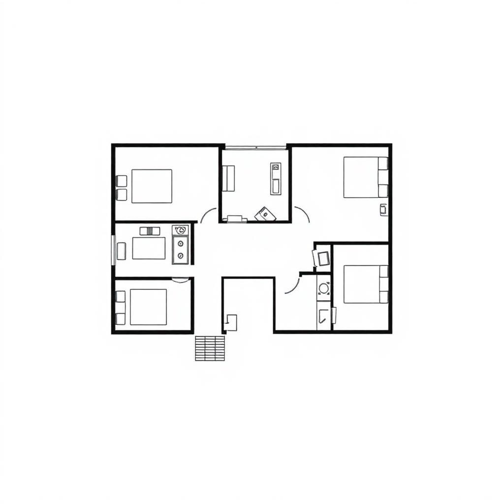 Bestandsgrundriss einer Wohnung